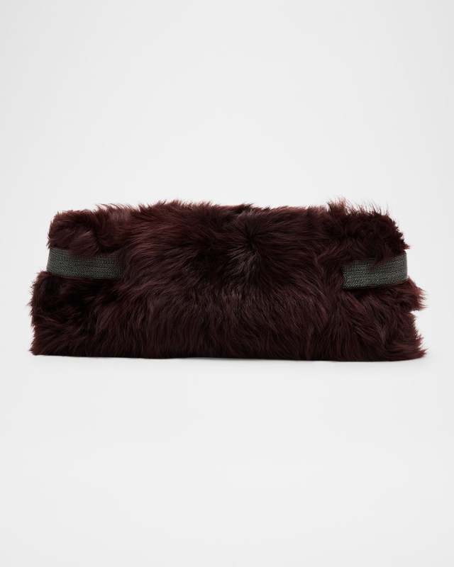 Essence Capretta Faux Fur Clutch Bag